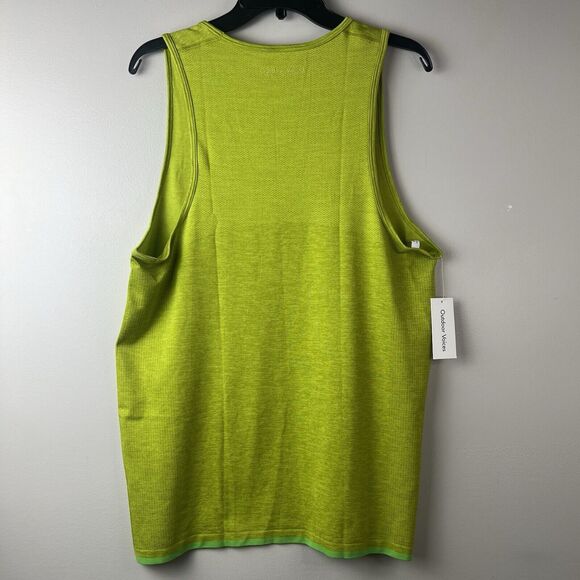 NWT Outdoor Voices Men's Seamless Pique Tank Top Green Apple Size Large - Picture 6 of 7